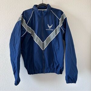 JWOD SKILCRAFT Men’s U.S. AIR FORCE Windbreaker Jacket Small Blue Gray Zip Up